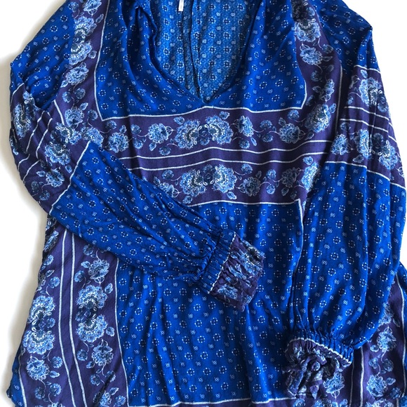 Free People Blue Tunic - Picture 2 of 3